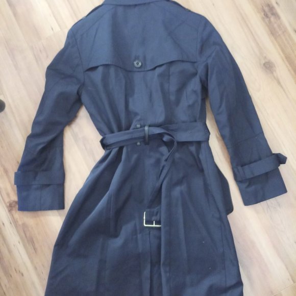 Cole Haan navy trench coat - Picture 2 of 7